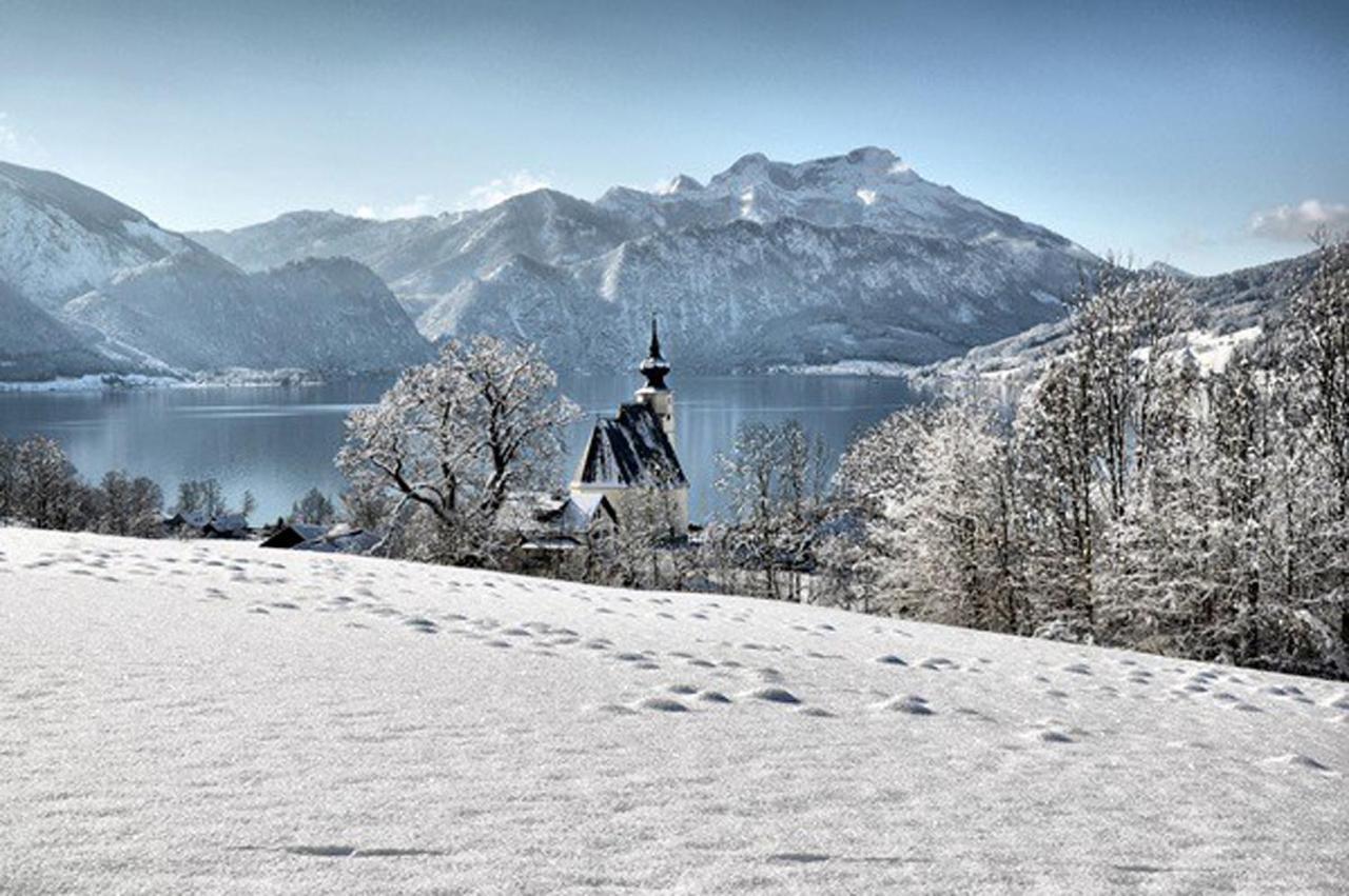 Fewo Atterseeperle - 80M2 Mit See- Und Gebirgsblick Steinbach am Attersee Exterior foto